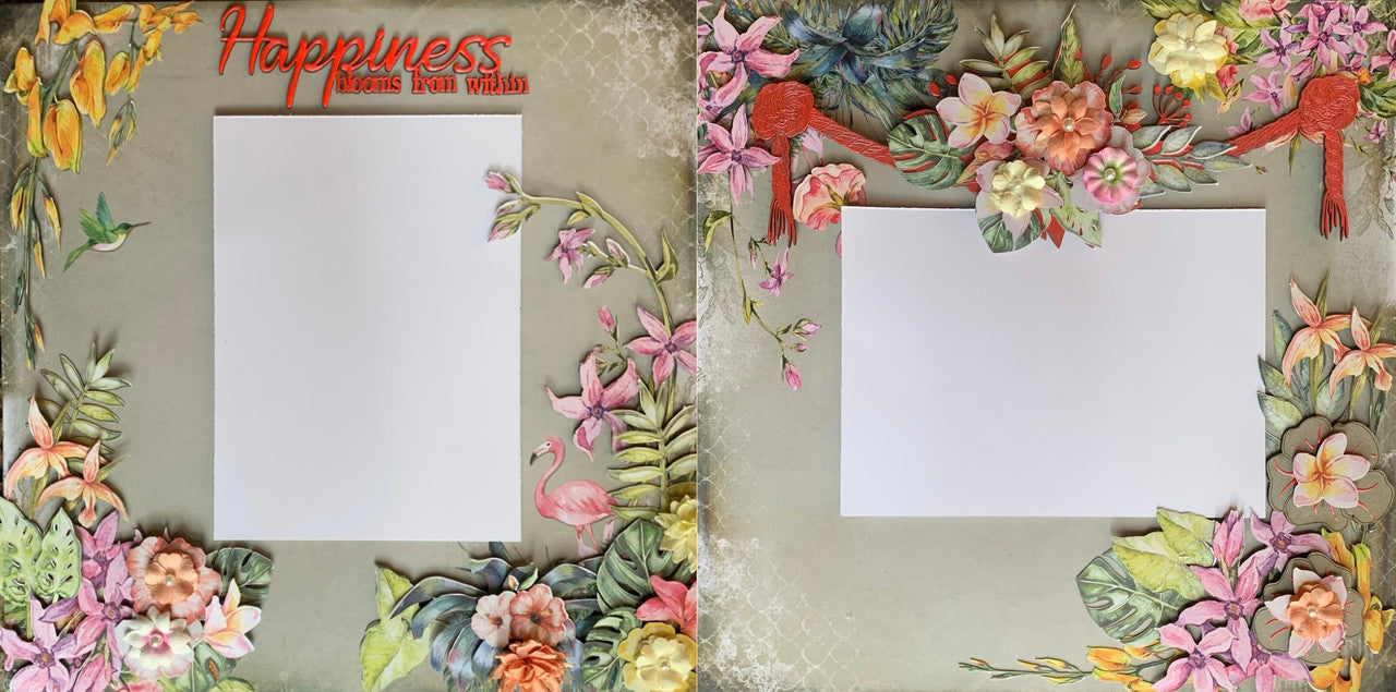 Happiness Blooms from Within 2-Page Layout (Virtual Class 27)